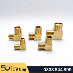 Co / Cút Ren Ngoài 9.6 13 17 21 Đồng Thau - Giải Pháp Kết Nối 90 Độ Hoàn Hảo