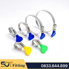 Cổ Dê Cánh Bướm Inox 304, Quai Nhê Đai Siết Ống Mềm Inox 304 Tay Bướm