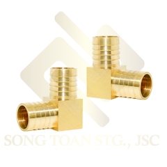 Co / Cong 90 Độ 2 Đầu Đuôi Chuột Nối Lòng Trong Ống - Đồng Thau