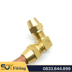 Co Hạt Bắp, Nối Cong 90 độ Hai Đầu Hạt Bắp Lắp Ống Đồng, Ống PU 6 8 10 12