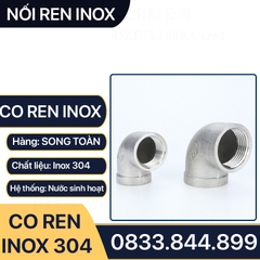 Co Inox 304, Cút Ren Trong Inox 304 Hai Đầu Ren Trong