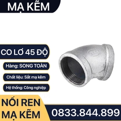 Sản Phẩm Co Lơ 45 Độ Ren Trong Sắt Mạ Kẽm: Đáng Tin Cậy Và Bền Bỉ