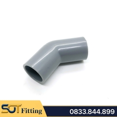 Co Lơi 45 Độ PVC Nối Ống Nhựa Trơn 21 27 34 - Thương Hiệu Nhựa Bình Minh
