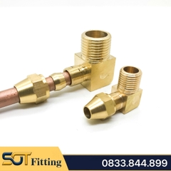Co 1/4 (13) Ren Ngoài , 1 Đầu Ren 1 Đầu Côn Lõm Hạt Bắp NPT Nối Ống Đồng, Ống PU 6 8 10 12