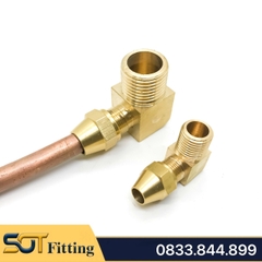 Co 1/2 (21) Ren Ngoài, 1 Đầu Ren 1 Đầu Côn Lõm Hạt Bắp NPT Nối Ống Đồng, Ống PU 6 8 10 12