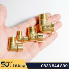 Co Ren Trong Ren Ngoài, Cút Góc 90 Độ Bằng Đồng Thau H58 Cong Điếu Chuẩn Ren BSP