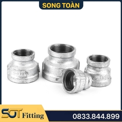 Côn Thu Mạ Kẽm - Bầu Giảm Ren Trong Măng Sông Gang Mạ Kẽm