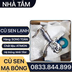 Củ Sen Lạnh Mạ Crome, Củ Vòi Sen Tắm Hợp Kim CSL 08 - Phi 21