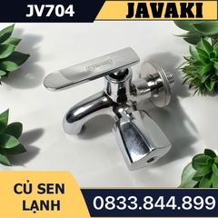 Củ Sen Tắm JV704 Tay Dẹp Nước Lạnh Đồng Thau Mạ Crom Javaki  | Sự Lựa Chọn Hoàn Hảo Cho Phòng