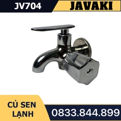 Củ Sen Tắm JV704 Tay Dẹp Nước Lạnh Đồng Thau Mạ Crom Javaki  | Sự Lựa Chọn Hoàn Hảo Cho Phòng