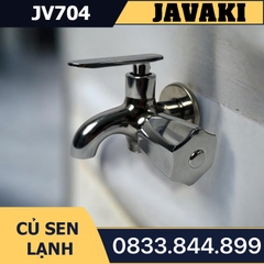 Củ Sen Tắm JV704 Tay Dẹp Nước Lạnh Đồng Thau Mạ Crom Javaki  | Sự Lựa Chọn Hoàn Hảo Cho Phòng