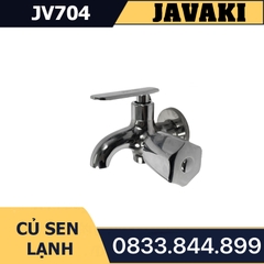 Củ Sen Tắm JV704 Tay Dẹp Nước Lạnh Đồng Thau Mạ Crom Javaki  | Sự Lựa Chọn Hoàn Hảo Cho Phòng