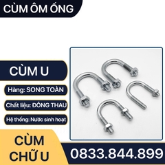 Cùm Chữ U Sắt Mạ, Cùm Ulbolt Treo Ống Sắt Mạ Xi