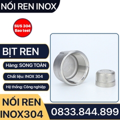 Đầu Bịt Ren Trong Inox 304, Bịt Ren Trong Inox 304