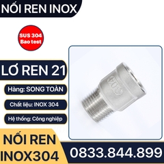 Lơ Inox 21 SUS 304, Nối Ren Trong Ren Ngoài Inox 304 Phi 1/2 (21)