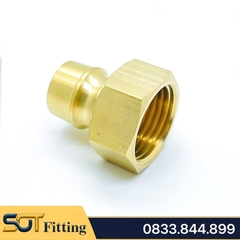 Đầu Nối Máy Giặt, Béc Ren Trong Ngoài Gài Bi Vit Ốc Đồng Thau Ren 21