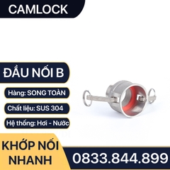 Khớp Nối Nhanh Camlock Đầu B, Đầu Nối Nhanh Camlock Áp Lực Cao Inox 304 Type B