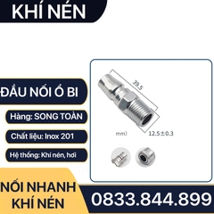 Khớp Nối Nhanh SM PM Khí Nén Ren Ngoài, Bộ Nối Nhanh Ổ Bi Ren Ngoài 13 17 21