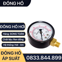 Đồng Hồ Áp Suất Hơi, Đồng Hồ Hơi Đo Áp Suất Mặt 150mm