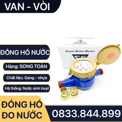 Đồng Hồ Nước, Đồng Hồ Cơ Sinh Hoạt Hiệu FG Lắp Đặt Nhà Trọ, Nhà Dân Dụng