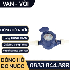 Đồng Hồ Nước Nhựa, Đồng Hồ Cơ Sinh Hoạt Nhựa Lắp Đặt Nhà Trọ, Nhà Dân Dụng