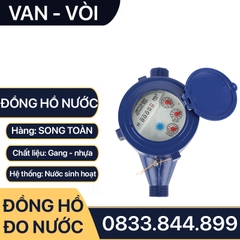 Đồng Hồ Nước Nhựa, Đồng Hồ Cơ Sinh Hoạt Nhựa Lắp Đặt Nhà Trọ, Nhà Dân Dụng