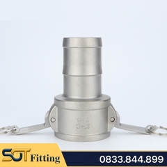Đuôi Chuột Kiểu Camlock Type C Khớp Nối Nhanh Đầu Cái Inox 304 (DN15 - DN100)