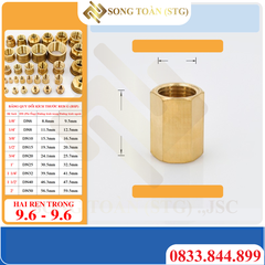 Măng Sông Thau Đều Hai Ren Trong Dân Dụng BSP - Bằng đồng