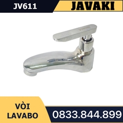 Vòi Lavabo JV611 Tay Đúc Thân Đồng Mạ Crom Javaki