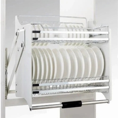 Kệ Bát Đĩa Nâng Hạ Oval SUS 304 Cao Cấp - Thương Hiệu Tủ Bếp Camryn