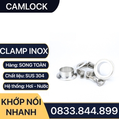 Khớp Nối Clamp Inox 304 , Clamp Ống Inox 304 Kẹp Kết Nối Ống