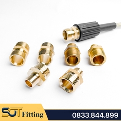 Kép 2 Ren Ngoài 22 x 13, 13.8, 14, 17, 21 - Đồng Thau Dùng Cho Nối Ống Dây Máy Rửa Xe