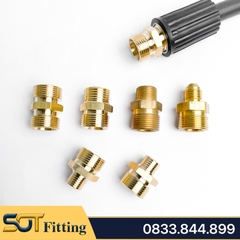 Kép 2 Ren Ngoài 22 x 13, 13.8, 14, 17, 21 - Đồng Thau Dùng Cho Nối Ống Dây Máy Rửa Xe