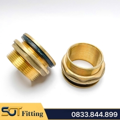 Khớp Nối Bồn Nước Đồng Thau Đế Phẳng Cho Hệ Thống Bồn Nước