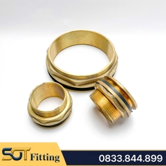 Khớp Nối Bồn Nước Đồng Thau Đế Phẳng Cho Hệ Thống Bồn Nước