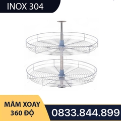 Mâm Xoay Góc 360 Độ SUS 304 Cao Cấp - Thương Hiệu Tủ Bếp Camryn
