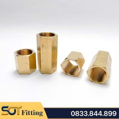 Măng Sông 1/2 (21) Dài 5cm Hai Ren Trong Ren BSP - Bằng Đồng Thau