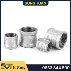 Măng Sông Ren Trong Mạ Kẽm - Hai Đầu Ren Trong Sắt Mạ Kẽm