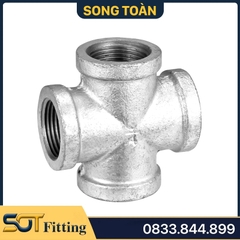 Nối 4 Đầu Ren Trong / Chữ Thập Sắt Mạ Kẽm -  Giải Pháp Kết Nối Bền Vững