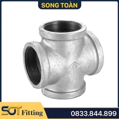 Nối 4 Đầu Ren Trong / Chữ Thập Sắt Mạ Kẽm -  Giải Pháp Kết Nối Bền Vững