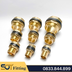 Nối Bồn / Ốc Téc Phi / Khớp Nối Vách Ngăn - Đồng Thau Chống Ăn Mòn