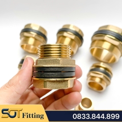Nối Bồn / Ốc Téc Phi / Khớp Nối Vách Ngăn - Đồng Thau Chống Ăn Mòn