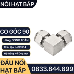 Nối Co Hạt Bắp Inox 304, Bộ Co Hai Đầu Hạt Bắp Côn Lõm Hạt Bắp Inox 304 NPT Nối Ống