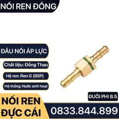 Đầu Bấm Ống Áp Lực Cao 6.5m 7.5mm 8.5mm Ren 13mm – Đồng Thau