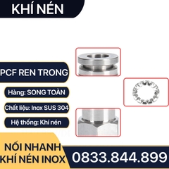 IPCF Ren Trong Nối Nhanh Inox 304, Đầu Nối Nhanh Ren Trong Cắm Ống PU Inox 304