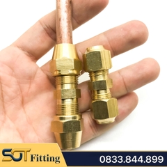 Nối Thẳng Hạt Bắp, Đầu Nối Hai Đầu Hạt Bắp Ống Đồng, Ống PU 6 8 10 12