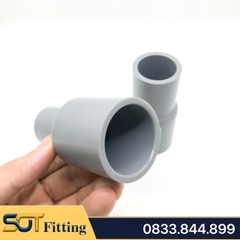 Nối Thu / Măng Sông Giảm Nhựa PVC Trơn Dán 21 27 34 - Thương Hiệu Nhựa Bình Minh
