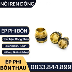 Nối Bồn / Ốc Téc Phi / Khớp Nối Vách Ngăn - Đồng Thau Chống Ăn Mòn