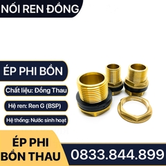 Nối Bồn / Ốc Téc Phi / Khớp Nối Vách Ngăn - Đồng Thau Chống Ăn Mòn