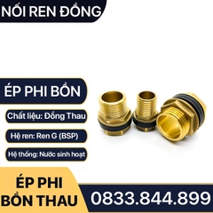 Nối Bồn / Ốc Téc Phi / Khớp Nối Vách Ngăn - Đồng Thau Chống Ăn Mòn
